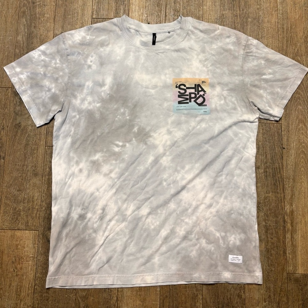 Stampd Light Gray Tie-Dye Tee